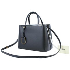 Fendi Petite 2jours 13ft922 Black Tote
