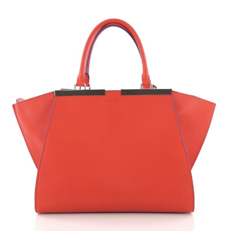 Fendi Petite 3Jours Handbag Leather In Good Condition In NY, NY