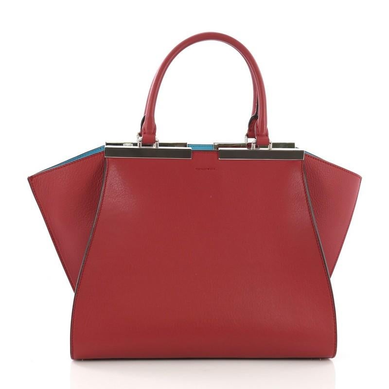 Fendi Petite 3Jours Handbag Leather In Good Condition In NY, NY