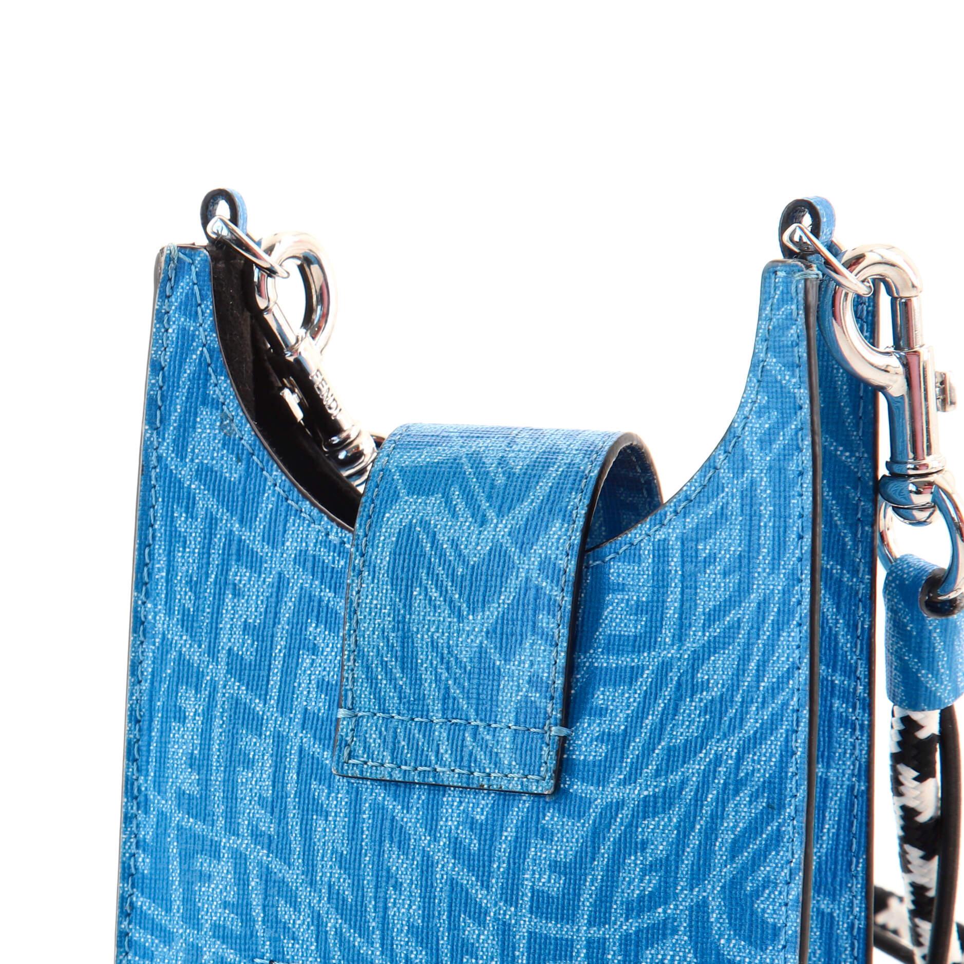 Women's or Men's Fendi Phone Holder Bag Vertigo Zucca Leather