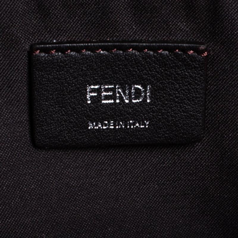 Fendi Pink/Blue Leather Small By The Way Boston Bag 3