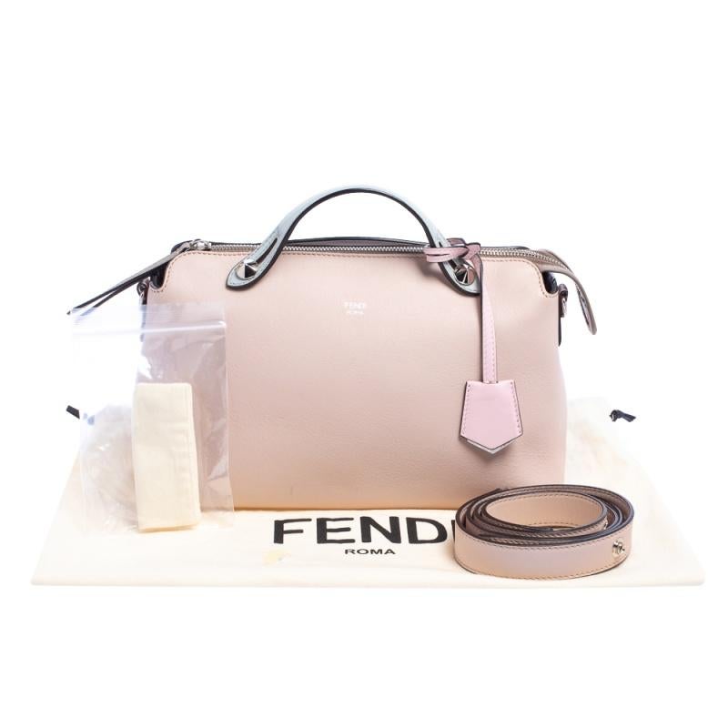 Fendi Pink/Blue Leather Small By The Way Boston Bag 6