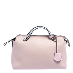 Fendi Pink/Blue Leather Small By The Way Boston Bag
