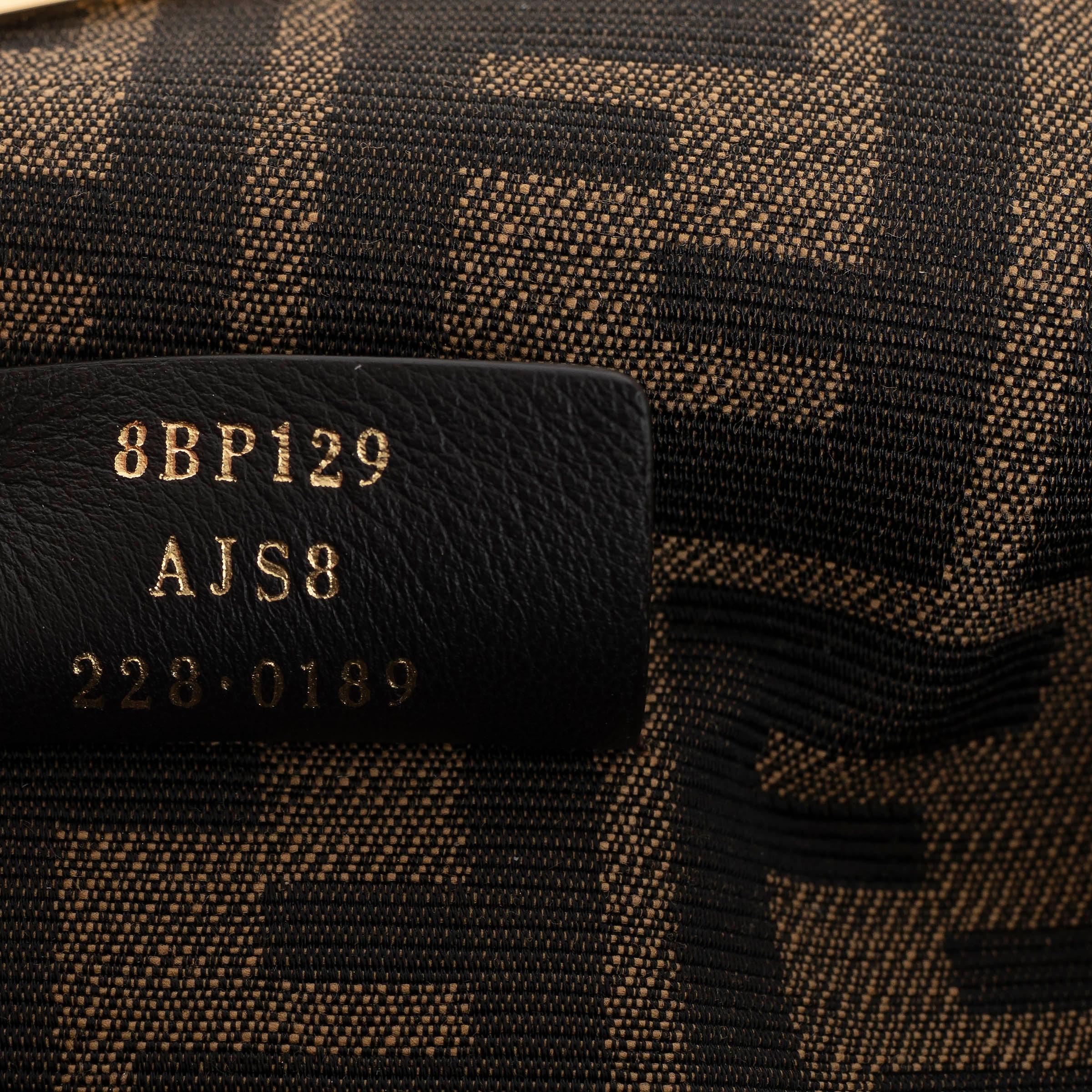 FENDI rose bordeaux beige FRIST SMALL STRIPED Sac à bandoulière en vente 3