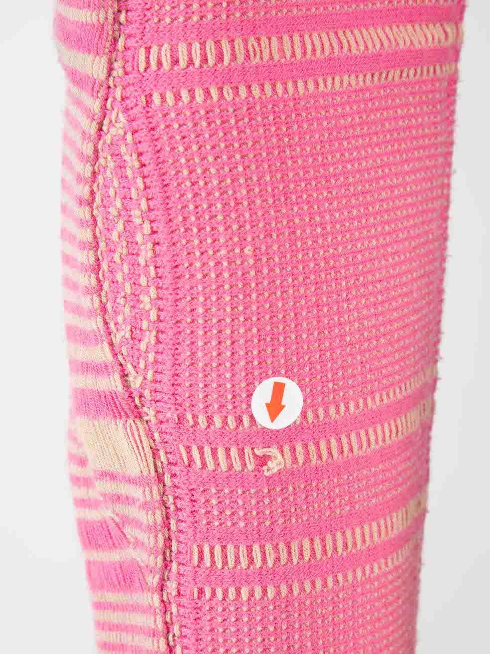 Fendi Rosa Cropped Knit Pullover Größe XS im Zustand „Gut“ im Angebot in London, GB