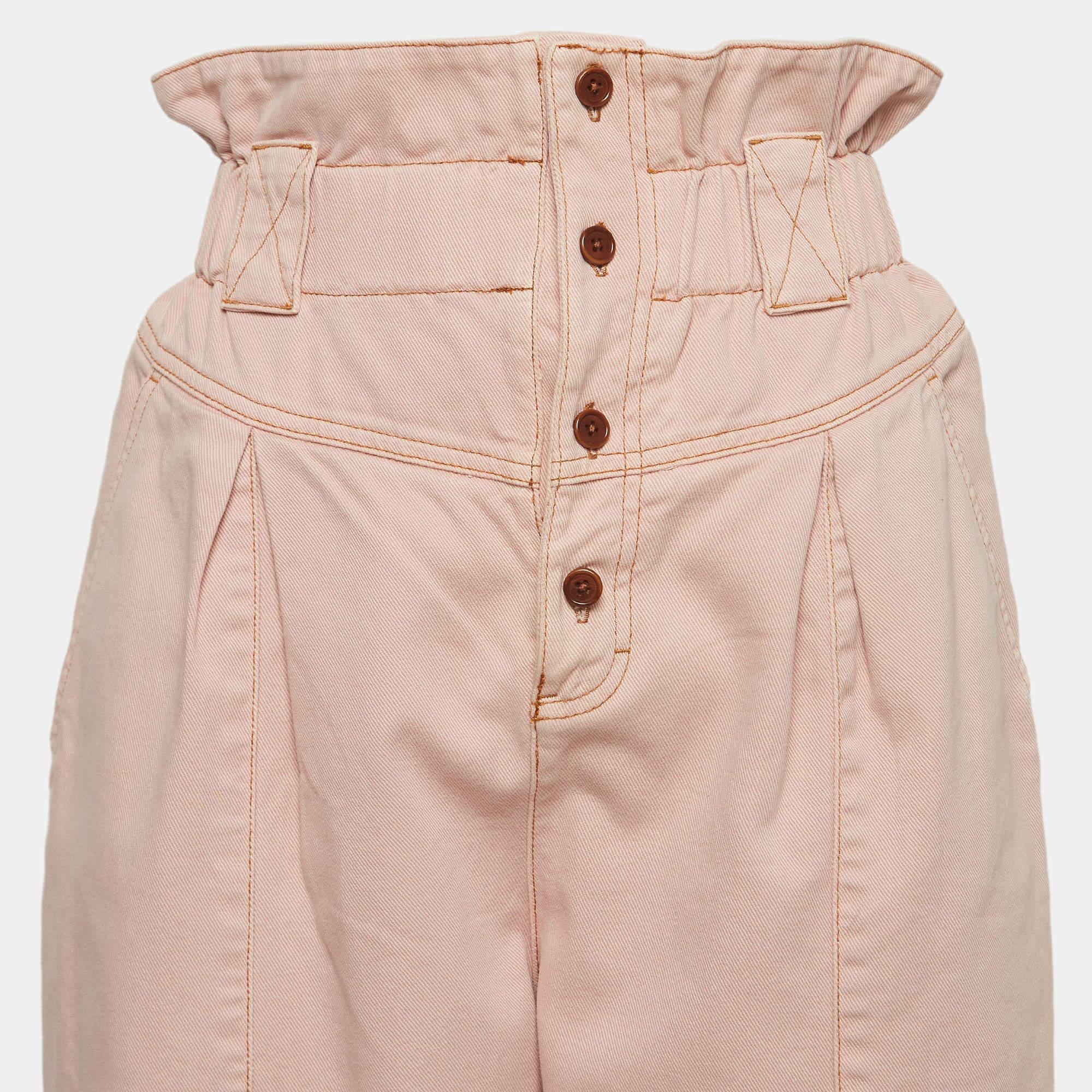 Cintura alta vaquera rosa Fendi  Vaqueros M Cintura 26 Beige en venta