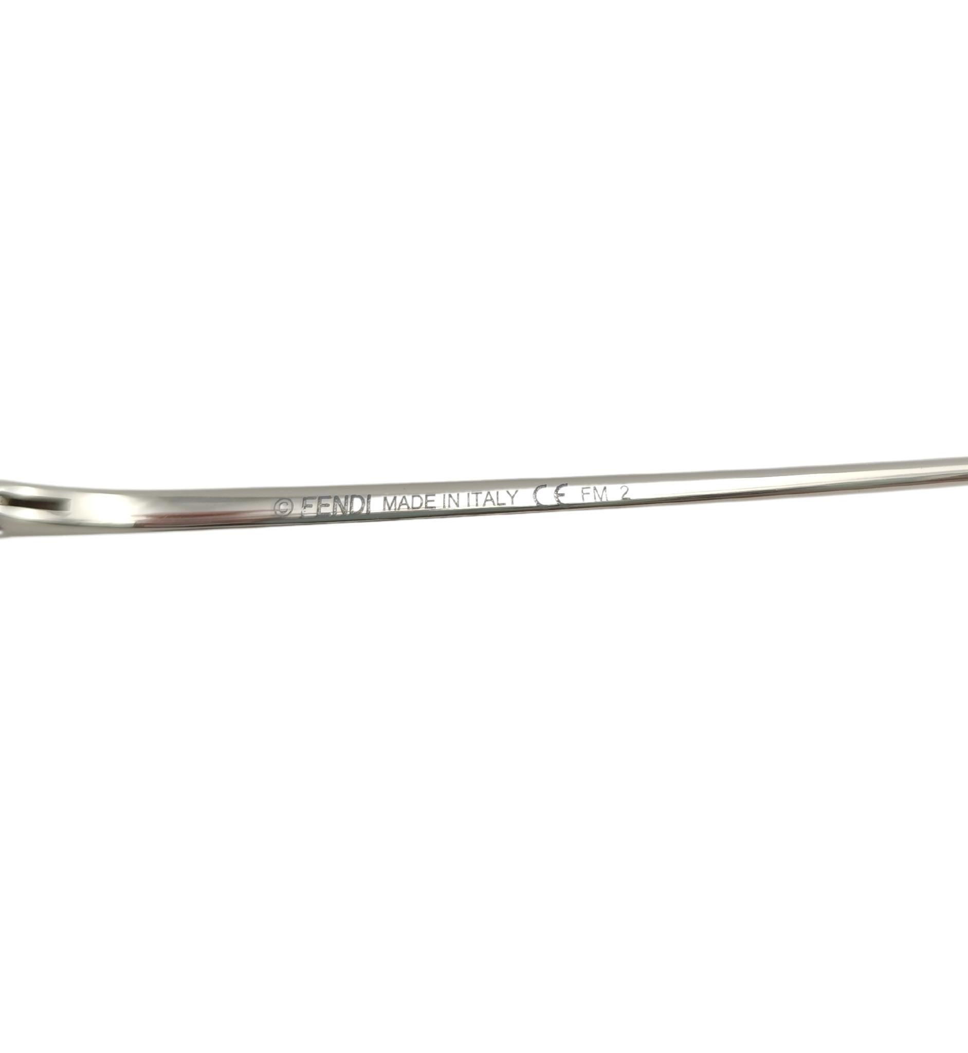 Fendi pink glitter rimless sunglasses For Sale 4