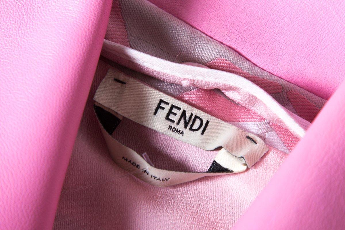 FENDI  Pink Jacquard Monster Dress SZ 36 For Sale 3