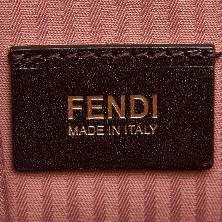 Fendi Pink Leather 2 Jours Satchel Italy w/ Dust Bag For Sale at 1stDibs