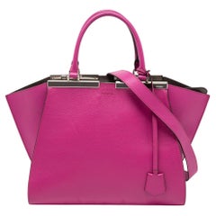 Fendi Medium 3Jours Tragetasche aus rosa Leder