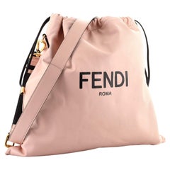 Fendi Pink Leather Medium Pack Pouch Crossbody Bag