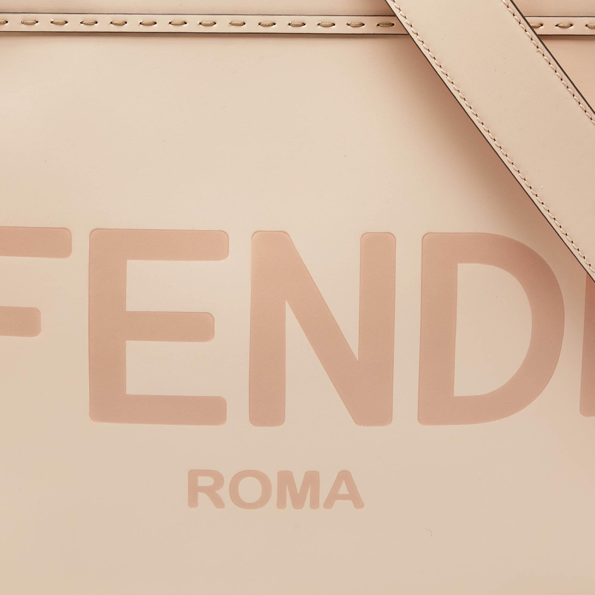 Fendi Pink Leather Medium Sunshine Shopper Tote 1