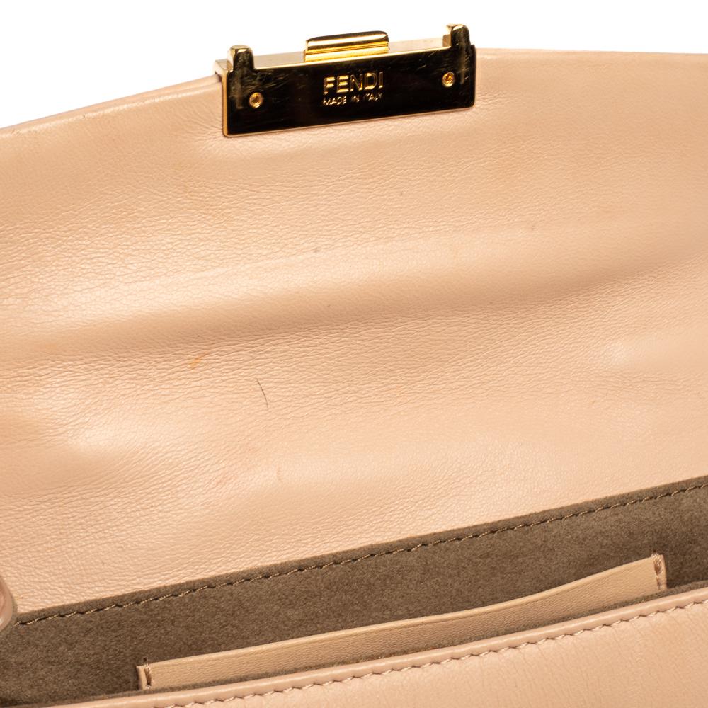 Fendi Pink Leather Mini Be Baguette Crossbody Bag 2