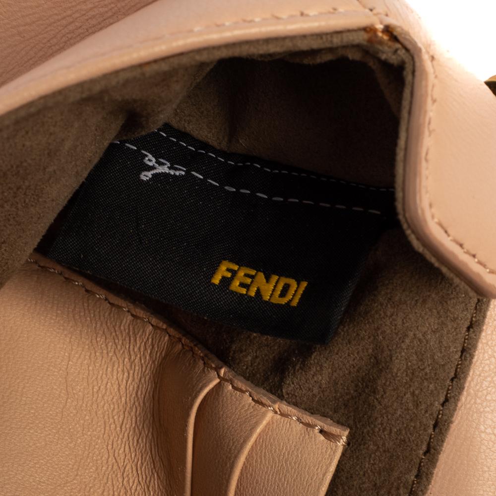 Fendi Pink Leather Mini Be Baguette Crossbody Bag 3