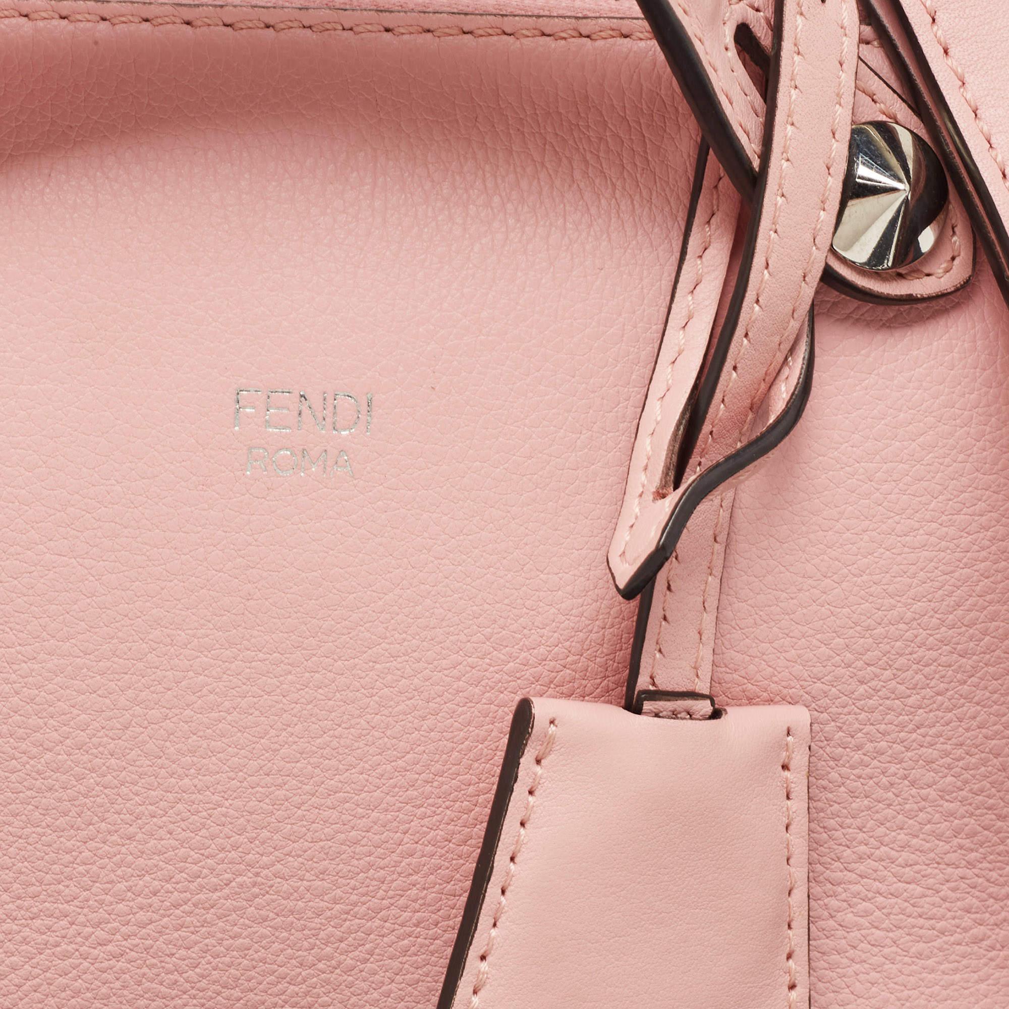 Fendi Pink Leather Mini By The Way Crossbody Bag 8