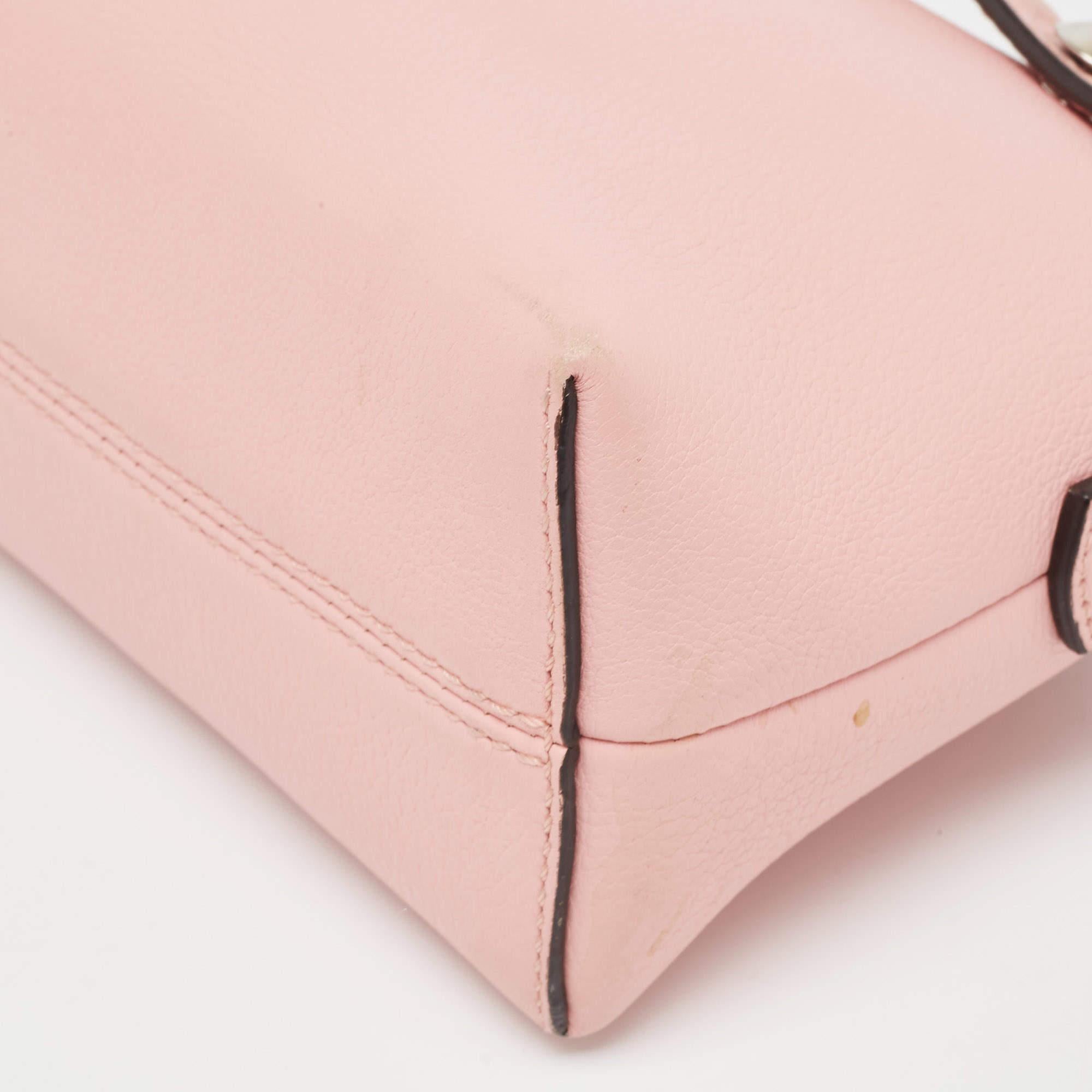 Fendi Pink Leather Mini By The Way Crossbody Bag 3