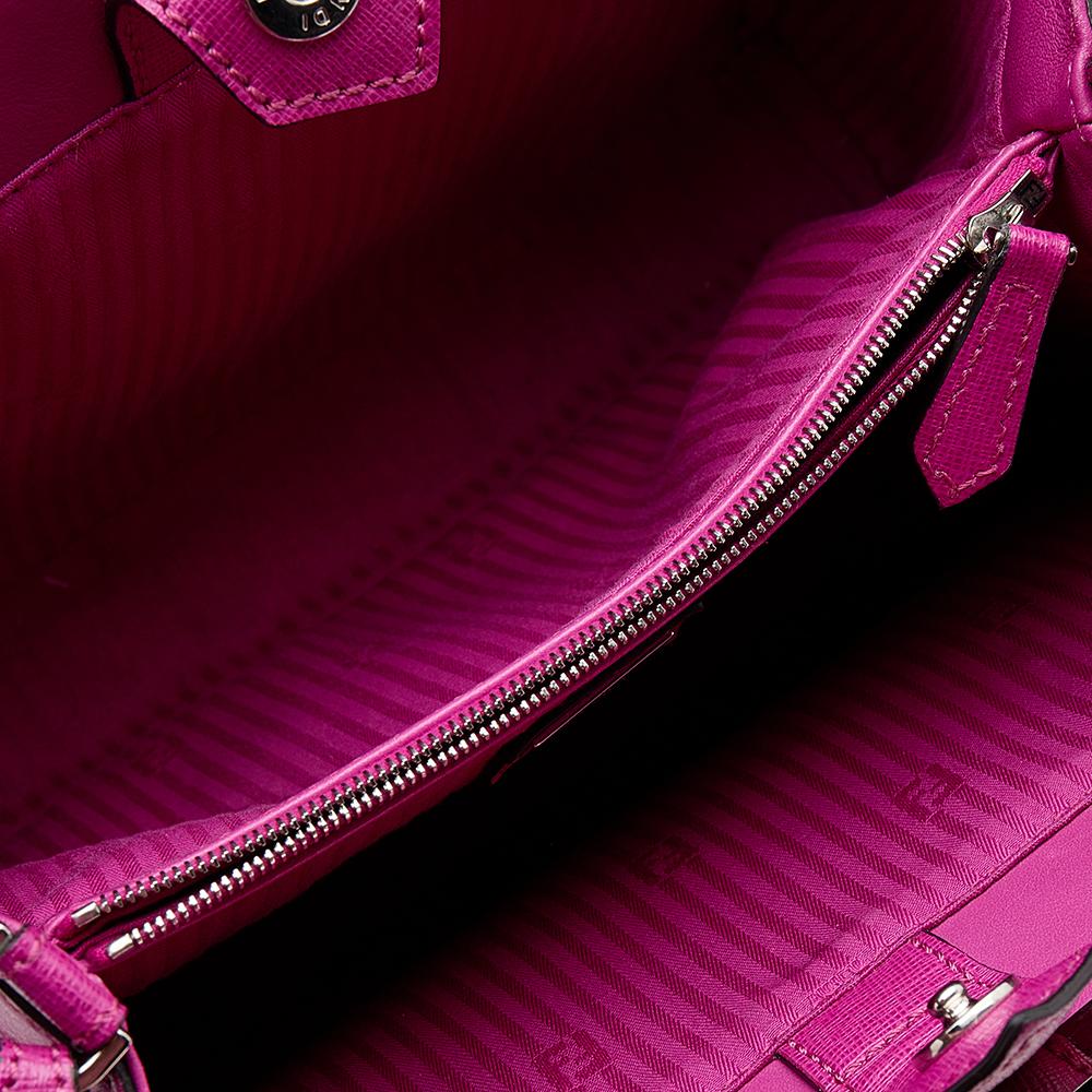 Fendi Pink Leather Petite 2Jours Elite Tote 1