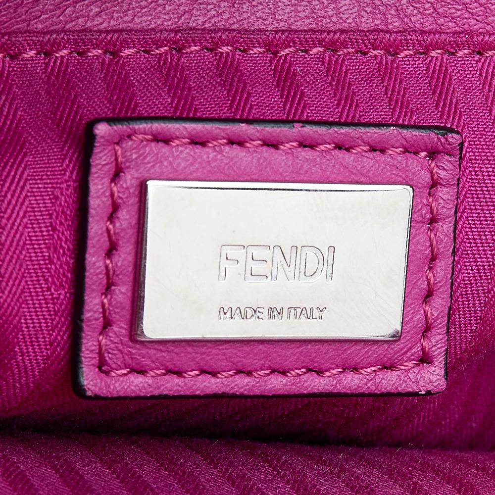Fendi Pink Leather Petite 2Jours Elite Tote 2