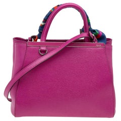 Fendi Petite 2Jours Elite Tragetasche aus rosa Leder