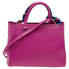 Fendi Pink Leather Petite 2Jours Elite Tote