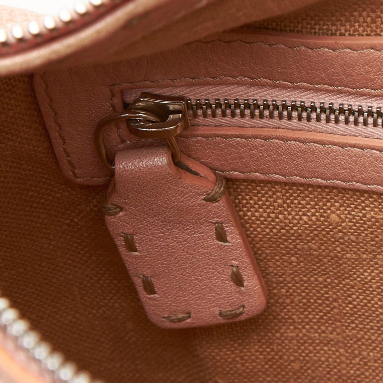 Fendi Pink Leather Selleria Crossbody Bag For Sale at 1stdibs