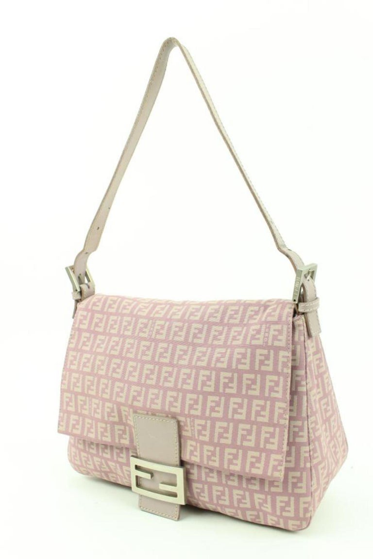 Fendi Pink Monogram FF Zucca Mamma Forever Baguette  10f126s
Date Code/Serial Number: 2220-8BR001-KU7-040
Made In: Italy
Measurements: Length:  11
