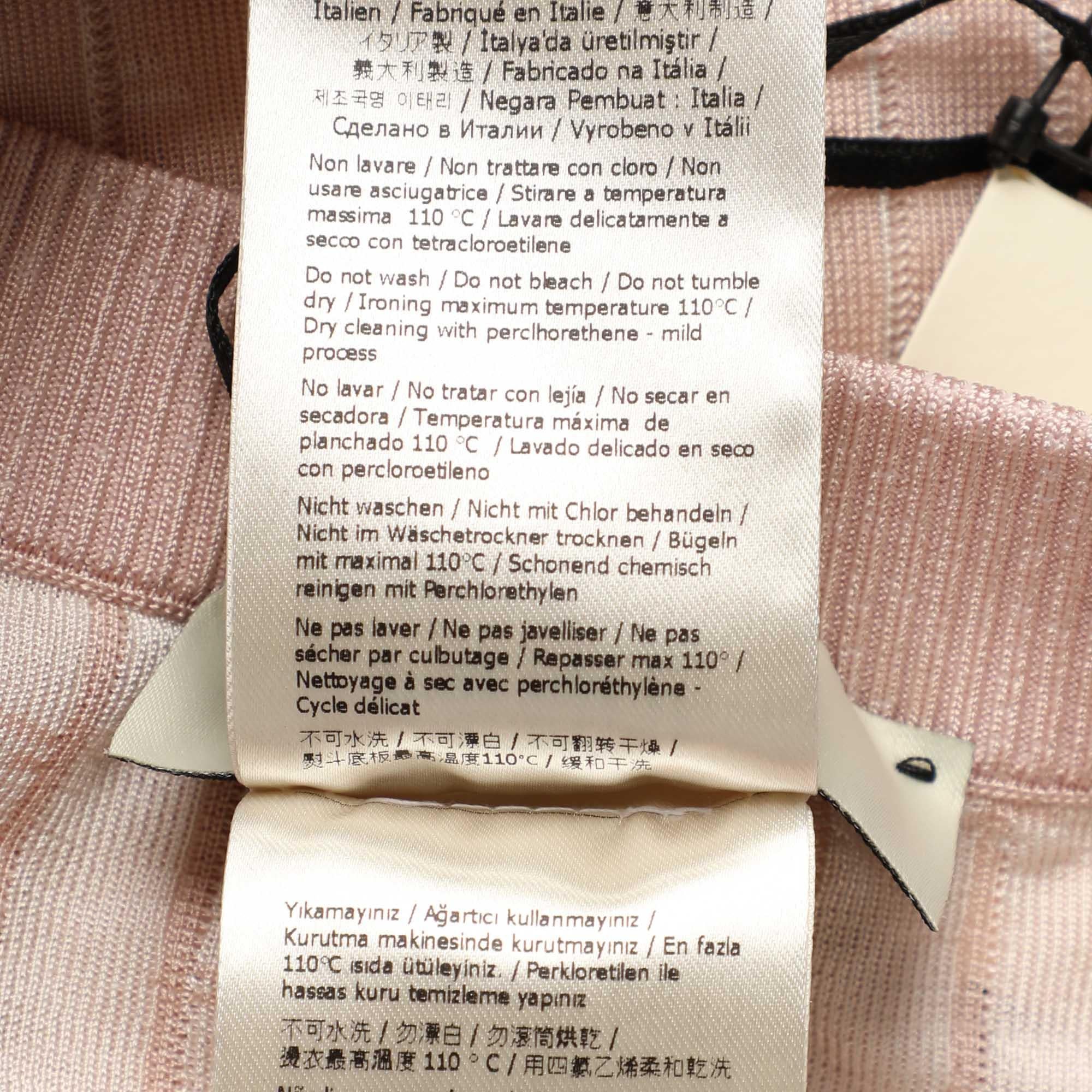 Women's Fendi Pink Monogram Knit Midi Skirt M For Sale