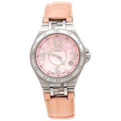 Fendi Pink Mother of Pearl Steel High Speed 4600M Women's Wristwatch 34 mm