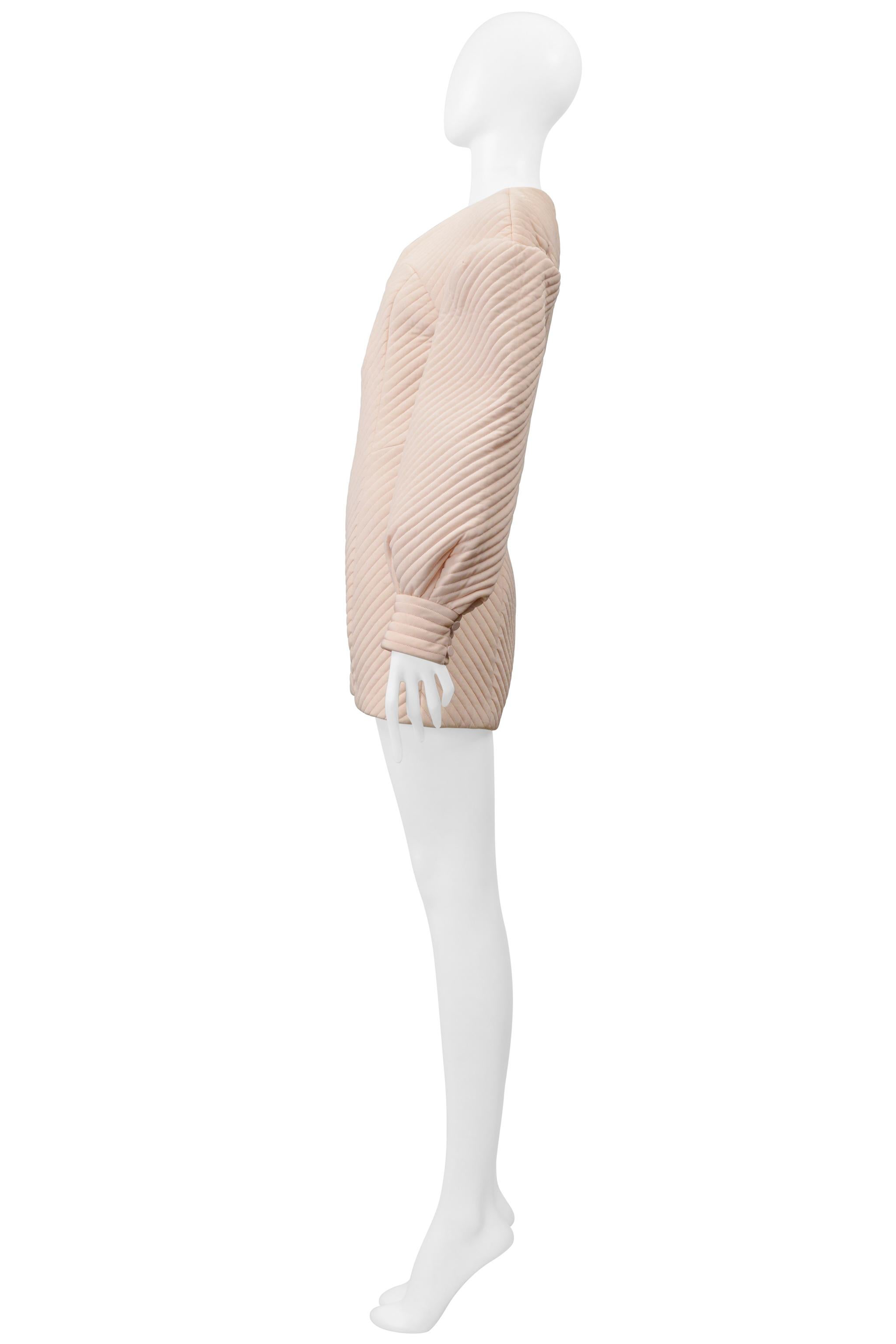 Fendi Pink Padded Architectural Mini Romper 2020 For Sale 7