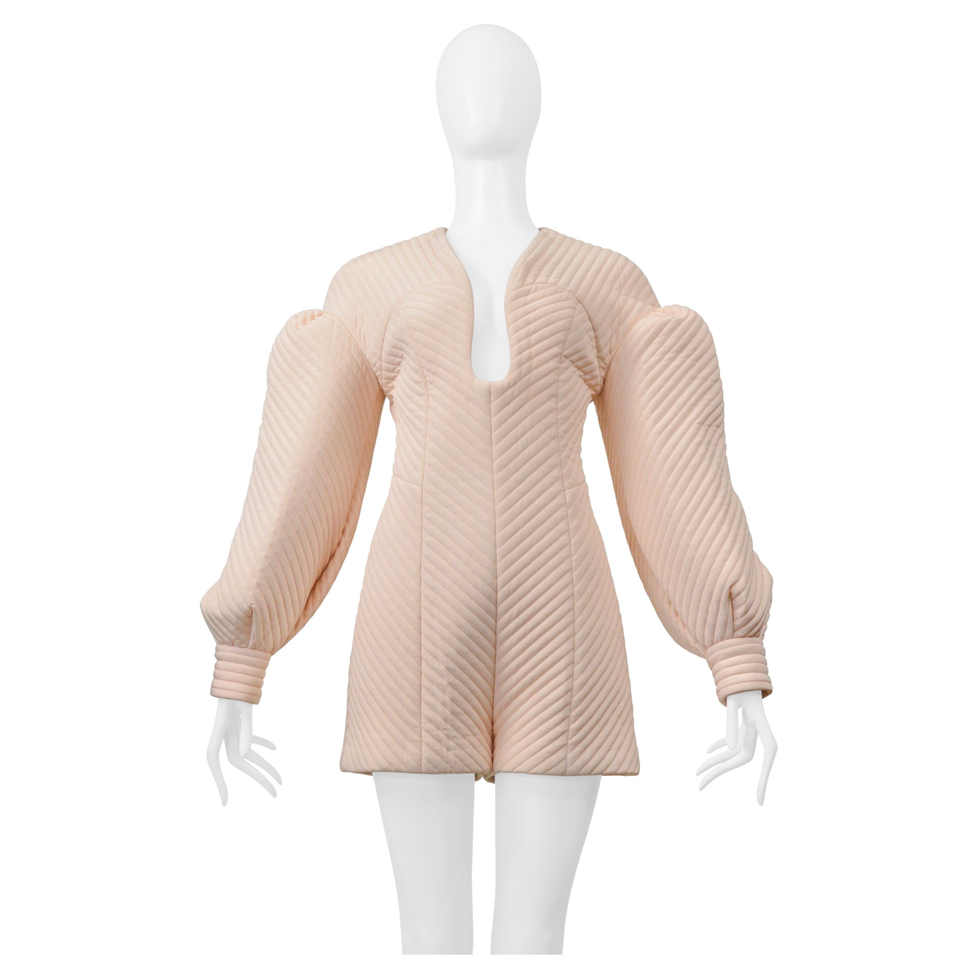 Fendi Pink Padded Architectural Mini Romper 2020 For Sale
