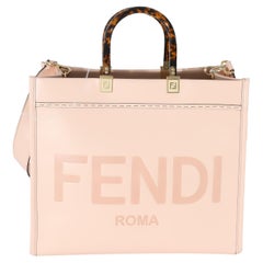 Fendi Pink Poudre Calfskin Medium Sunshine Shopper