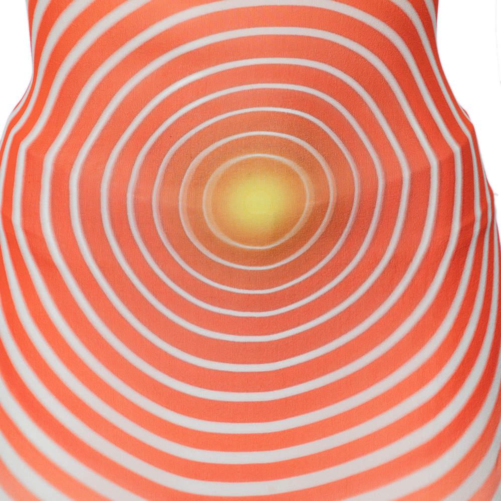 Fendi Pink Printed Silk Chain Link Halter Neck Scarf Top S In Good Condition In Dubai, Al Qouz 2