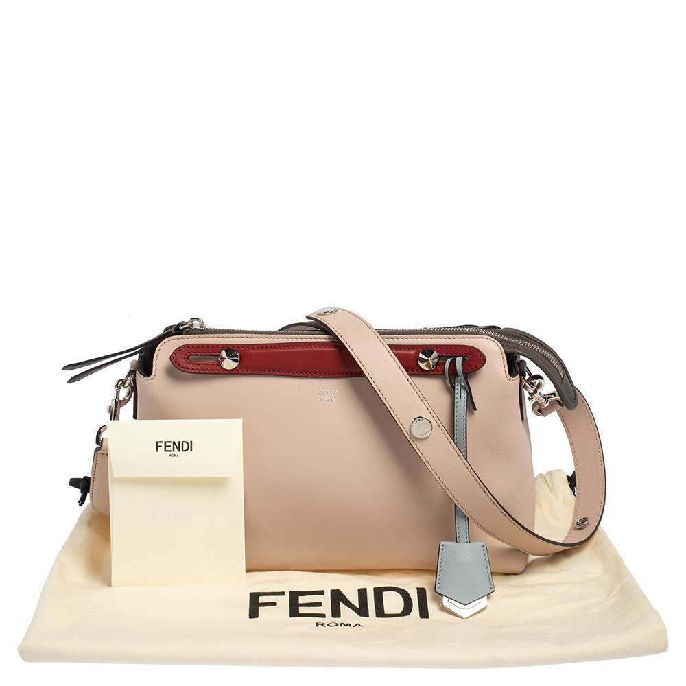 Women's Fendi Pink/Red Leather Small By The Way Boston Bag