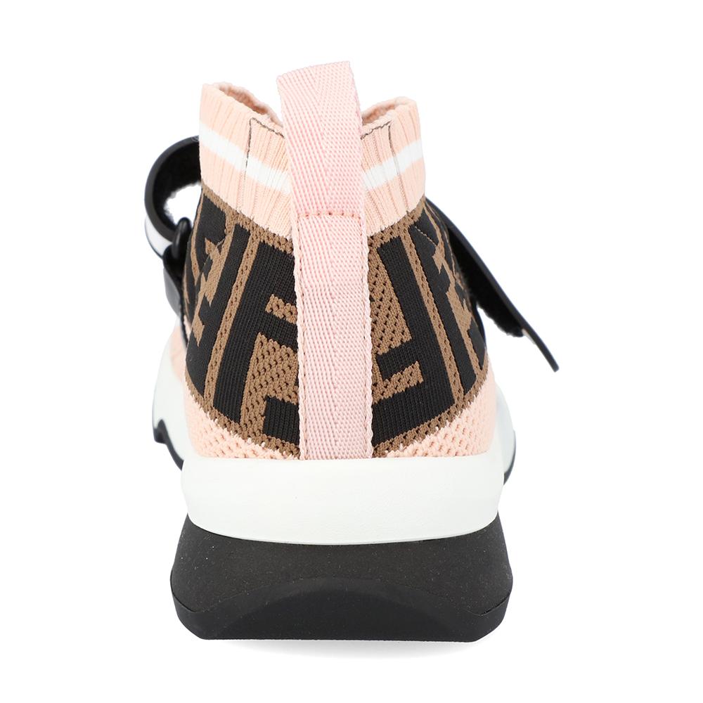 Fendi Pink Rockoko Knit Sneakers Size 40 1