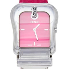Fendi Pink Stainless Steel B.Fendi 3800G Women's Wristwatch 33 mm