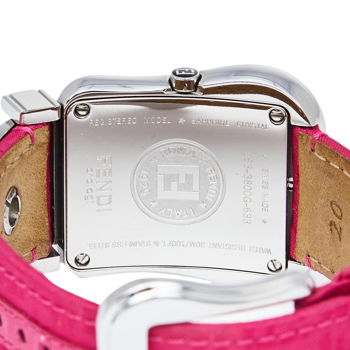Fendi Pink Stainless Steel B.Fendi 3800G Women's Wristwatch 33 mm 1