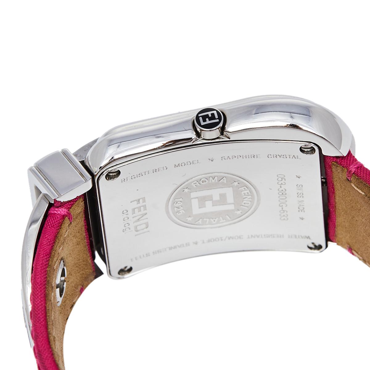 Fendi Pink Stainless Steel B.Fendi 3800G Women's Wristwatch 33 mm 2
