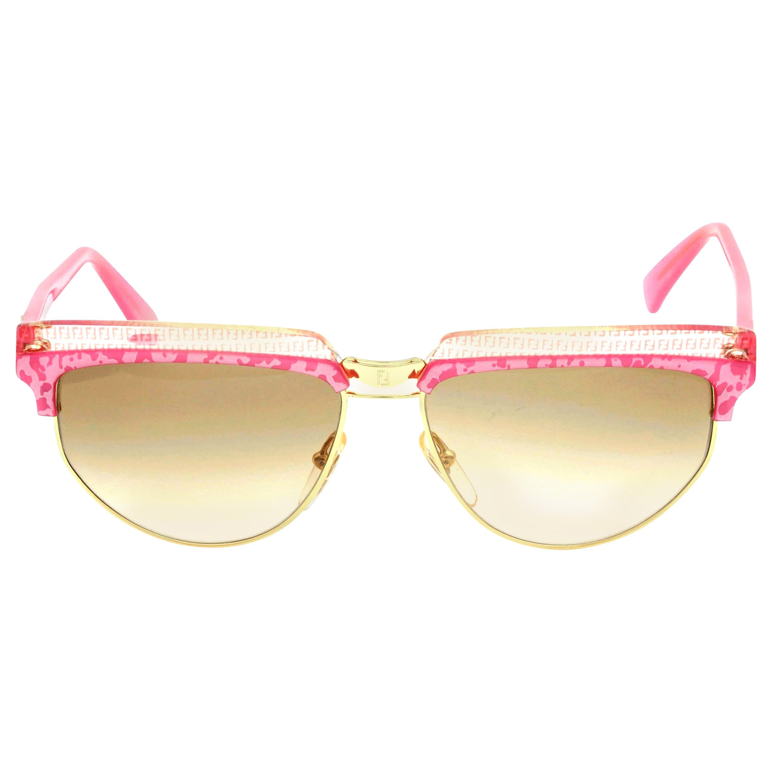 Fendi Pink Vintage Sunglasses For Sale