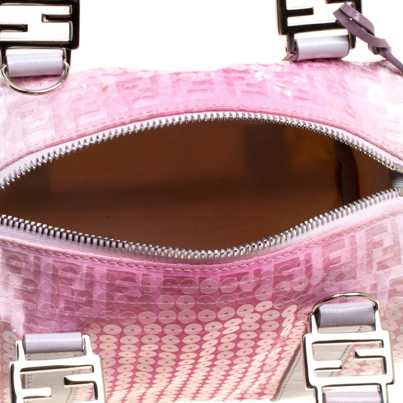 pink sequin fendi baguette