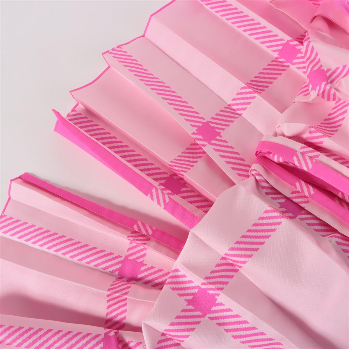  Fendi jupe midi à carreaux plissés rose vif Pour femmes 