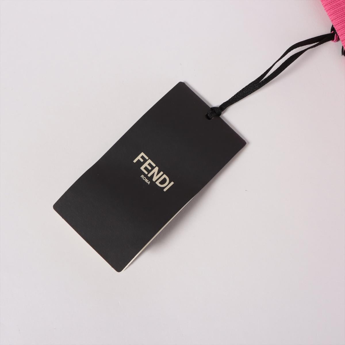 Fendi jupe midi à carreaux plissés rose vif 4