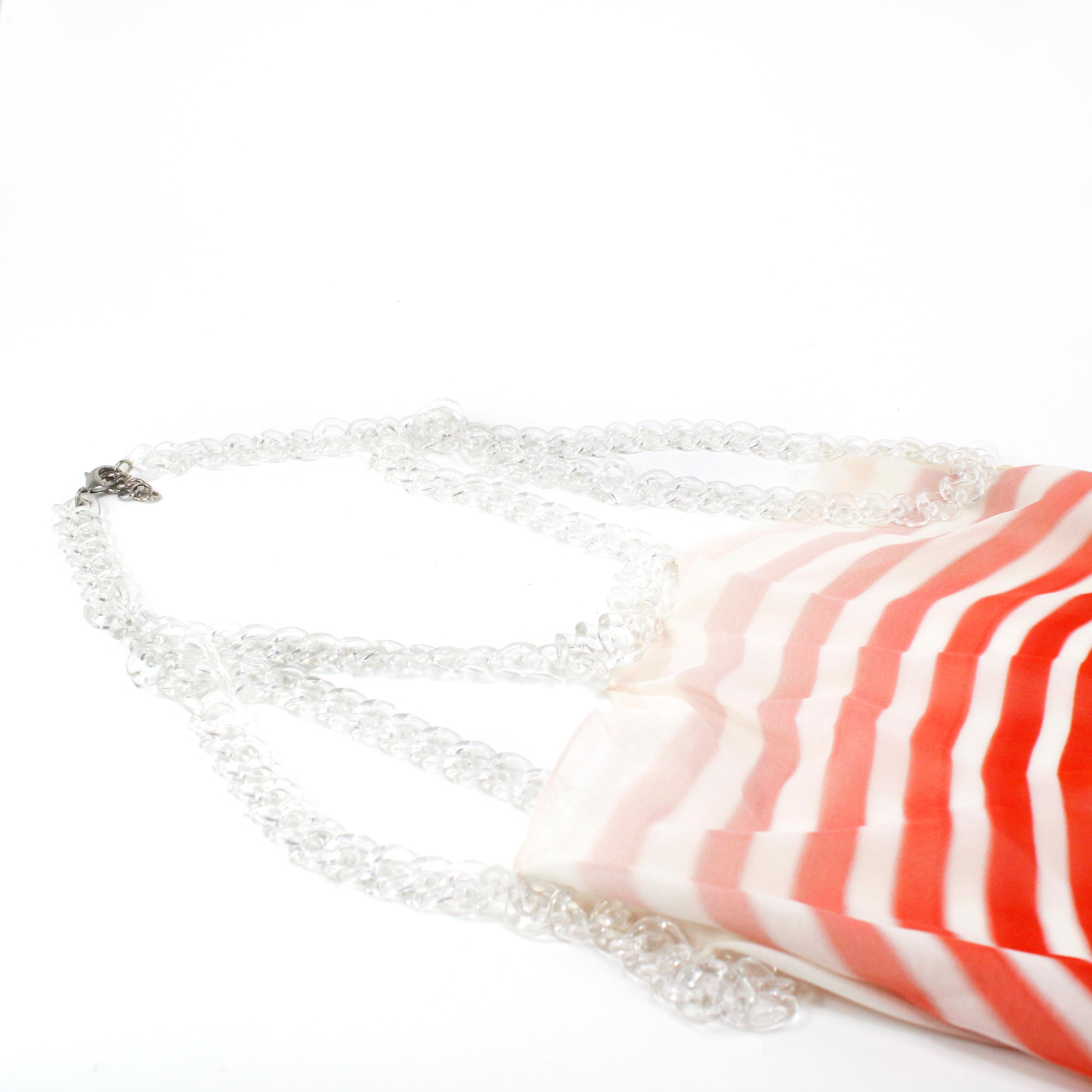 Donna Top a catena in vetro plexi Fendi in vendita
