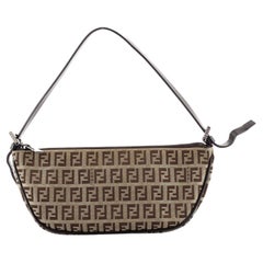 Fendi Pochette Umhängetasche Zucchino Canvas Klein