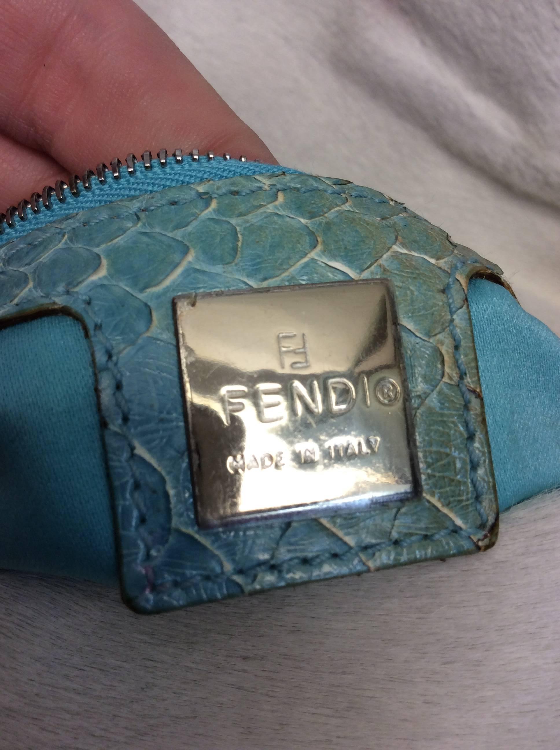 Fendi Pony and Python Baguette For Sale 3