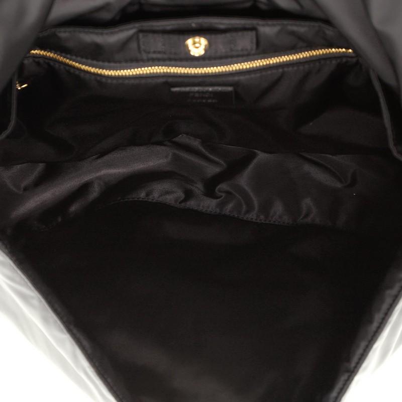 Black Fendi Porter Baguette Bag Nylon Large