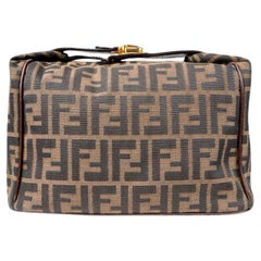 Fendi Pouch Lock Klein FF Logomania Braun