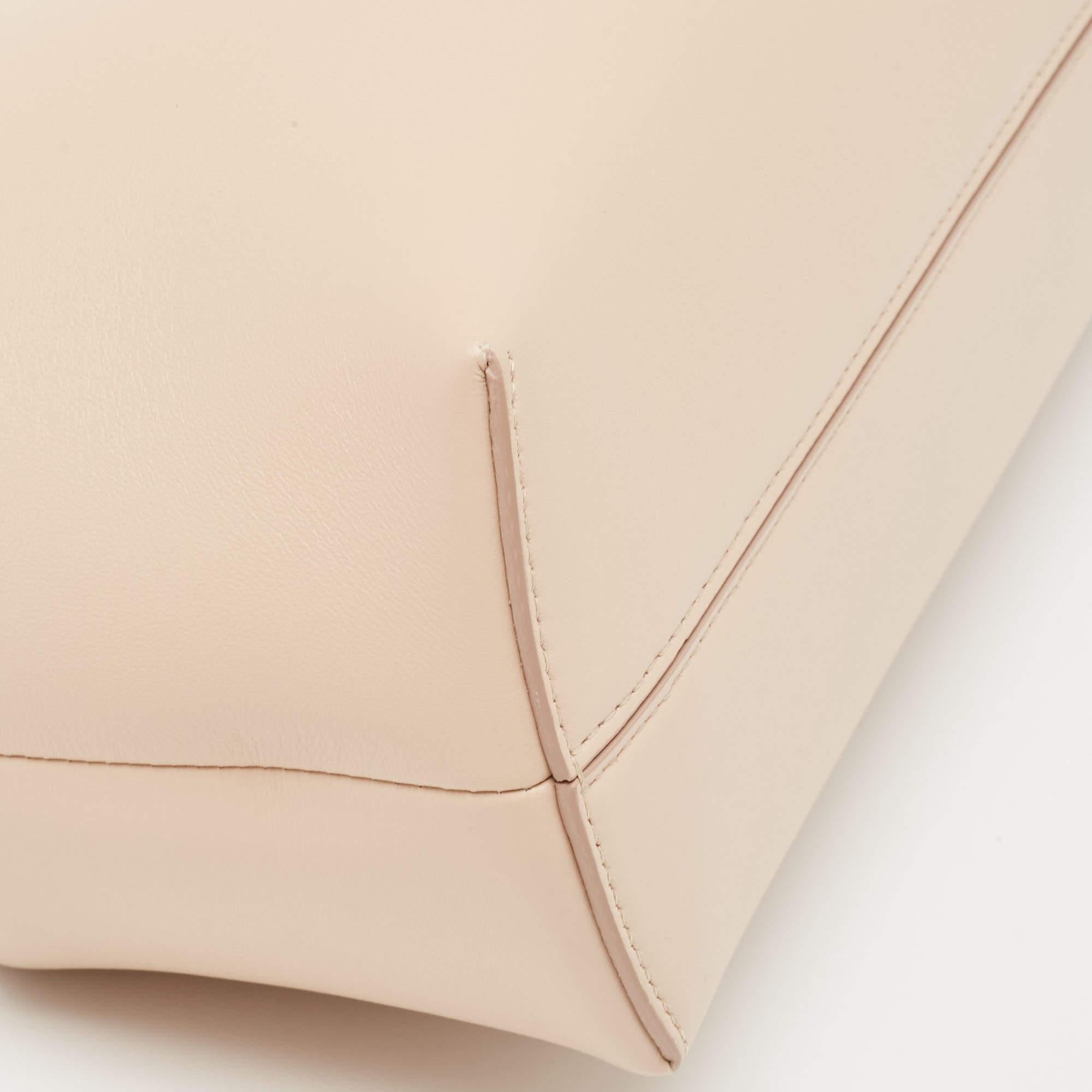 Fendi Poudre Leather Medium First Shoulder Bag For Sale 1