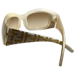 Fendi Pre Loved  FS 299  264  59-18  130 White  Women Sunglasses, Made in Italy