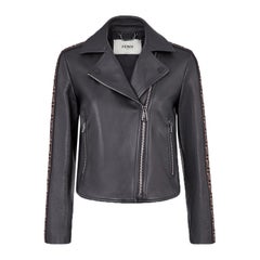 Fendi Printed Leather Jacket 