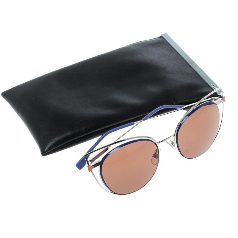 Fendi Purple/Brown FF 0176/S Cat Eye Sunglasses In Excellent Condition In Dubai, Al Qouz 2